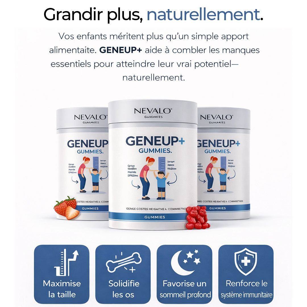 GENEUP+ | Gummies Croissance Naturelle